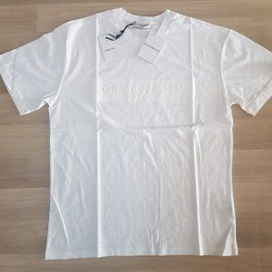 Givenchy Logo Printed White T-Shirt